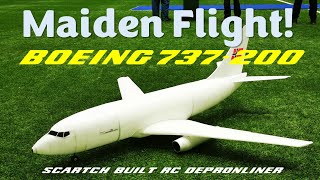 XXL Indoor Airliner  BOEING 737200  Maiden flight [upl. by Croft852]