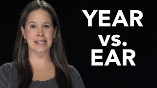 YEAR vs EAR  American English Pronunciation EAR vs HEAR [upl. by Hebe]