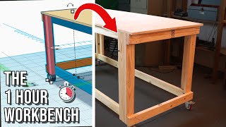 Make A Sturdy Workbench The Simplest Way  DIY [upl. by Korten400]