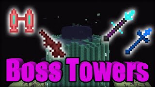 Boss Towers Addon MCPE Bedrock Edition Minecraft [upl. by Lytsirk]