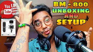 BM 800 Condenser Microphone Setup  Full Review Unboxing Setup Audio Tests  John Rambo Yt [upl. by Valora]