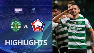 Sporting CP 20 Lille  Champions League 2425 Match Highlights [upl. by Florio]