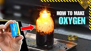 Turn Household Batteries into Pure Oxygen DIY Oxygen Generator amp Experiments [upl. by Adnac]