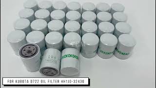 For Kubota D722 Engine Oil Filter HH1J032430 Engine Parts [upl. by Nehgam]