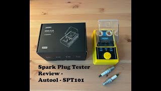 Amazon Autool SPT101  Electronic Spark Plug Tester Machine Review [upl. by Nedia]