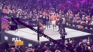 Hangman Page wins the AEW World Title at Full Gear 2021 plus post show promo [upl. by Dnomder]