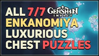 All 7 Enkanomiya Luxurious Chests Locations Genshin Impact [upl. by Eirrak]