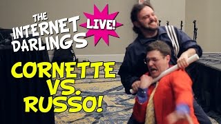 VINCE RUSSO VS JIM CORNETTE  INTERNET DARLINGS LIVE WRESTLEMANIA 33 WEEKEND [upl. by Kiyoshi]