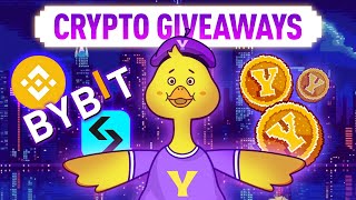 Crypto Giveaways In Action Binance BitGet amp ByBit Say YES To YesCoin [upl. by Dowzall66]