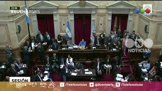 El Senado aprobó el paquete económico  Buen Telefe [upl. by Atronna50]