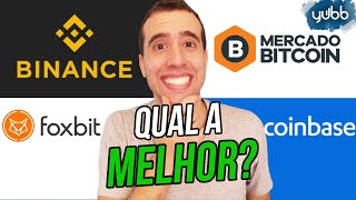 Melhores corretoras para investir em criptomoedas Mercado Bitcoin FoxBit Binance Coinbase [upl. by Essile788]