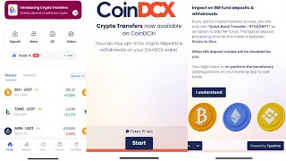 How To Enable Crypto Deposit And Withdrawal On CoinDCX Exchange  StepByStep Guide [upl. by Anirdnajela]