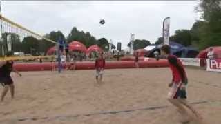 Le championnat de France de beach volley fait escale sur lÎle Charlemagne Loiret [upl. by Virginia]