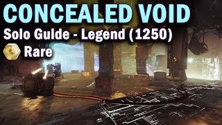 Concealed Void  Legend Lost Sector  Solo Guide  1250 Power  Destiny 2 Beyond Light [upl. by Merriam57]