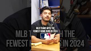 MLB teams with the fewest home runs in 2024 baseball homerun mlb [upl. by Flem]