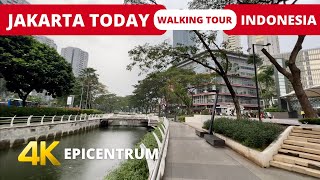 Downtown Jakarta walking around 🇮🇩 Indonesia  Epicentrum Utama street via Rasuna Epicentrum [upl. by Correy]