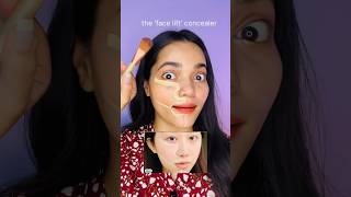 face lift amp sculpt concealer technique  Makeup Hacks shortstrendnowMakeup faceliftconcealer [upl. by Eimot]