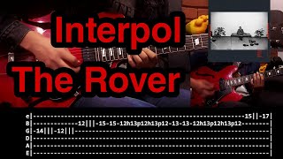 The Rover  Interpol 2 guitars Cover  TAB [upl. by Luapsemaj659]