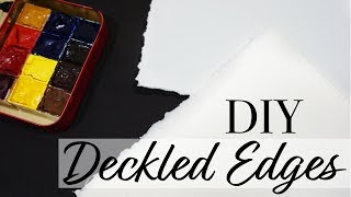 How To Get Deckled Edges on Watercolor Paper  Quick Tip Tuesday [upl. by Wyne]