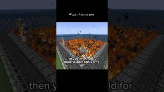 Water Generator 🌞 minecraft gaming [upl. by Files]