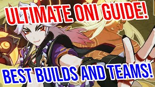 THE ONE AND ONI ITTO GUIDE Best Weapons Artifacts Teams and MORE Genshin Impact [upl. by Karen654]