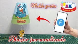 Como fazer abajur personalizado pelo celular  Pixel lab [upl. by Atined477]