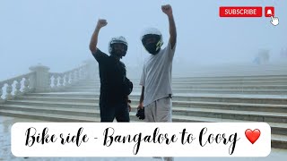 Bike trip  Bangalore to Coorg ❤️ Food 🍛  Talakaveri  Abbe Falls ❤️ [upl. by Briny]