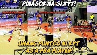 PINASOK NA SI KYT UNANG PUNTOS NI KYT JIMENEZ SA PBA DIFFERENT ANGLE FOOTAGE [upl. by Sirad861]