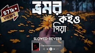 Vromor Koiyo Gia ভ্রমর কইও গিয়া Slowed amp Reverb Bangla Lofi Songs  Abir Hossain [upl. by Enitsyrhc]