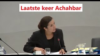 Laatste keer dat Nora Achahbar actief was in de Tweede Kamer als Staatssecretaris voordat opstappen [upl. by Nagrom]