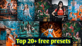 Top 20 premium Free presets download  Lightroom free download presets [upl. by Hasen7]