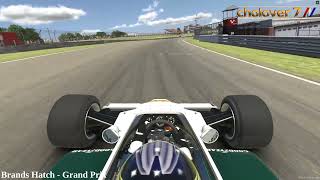 Brands Hatch Circuit Grand Prix  Lotus 79 Onboard iRacing [upl. by Aztinad]