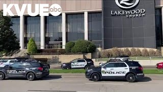 Woman who walked inside Joel Osteens Lakewood Church with gun shot killed by offduty officers [upl. by Marrilee]