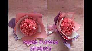 PAPER FLOWER BOUQUET DIY [upl. by Notlil391]