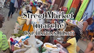 Most Famous Street Market In 🇭🇹 Cap Haitian Haiti marche haitivlog okap [upl. by Ennayoj616]