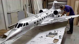 Man Builds Hyperrealistic RC Jet Plane at Scale  Gulfstream G650 Replica by RamyRC [upl. by Norit]