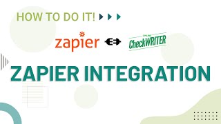 Integrate Any Application with Online Check Writer on Zapier to Set Up Actions [upl. by Ilam854]