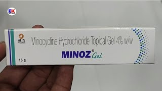 Minoz gel  Minocyline Hydrochloride gel  Minoz Gel Uses Benefits Dosage Review in Hindi [upl. by Nidya]