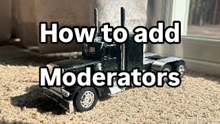 Adding moderators moderators customize [upl. by Atsok]