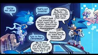 Sonic Comic Dub Ghost Sonic meets Fleetway Comic Sonic [upl. by Yecnahc]