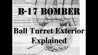 B17 Bomber Ball Turret Station Detailed External Walk Around [upl. by Ajram]