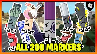 How to get ALL 200 MARKERS in FIND THE MARKERS  Roblox [upl. by Nuhsed]