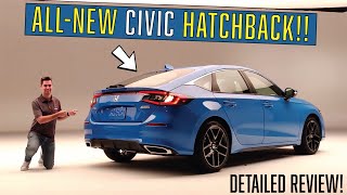 AllNew 2022 Honda Civic Hatchback  In Person with the Newest Civic [upl. by Ahseenal]