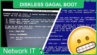 Cara Mengatasi Diskless Yang Gagal Boot Stuck Logo Windows [upl. by Wistrup]