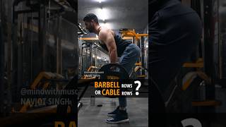 ❌ Cable Rows or Barbell Rows Which is BEST shorts [upl. by Niamrej197]