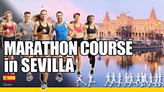 Marathon course at Sevilla Marathon [upl. by Meredith]