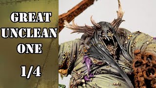 14 How to paint  Great Unclean One Base colours by airbrush [upl. by Morehouse]