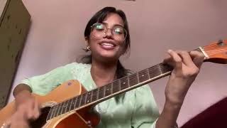 Kashmire Pacheuri Darjeeling Ko Rel  New lok dohori  Guitar cover  Punam Bhusal [upl. by Eenwahs480]