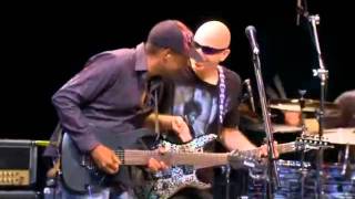 Orianthi amp Tony MacAlpine guitar solos on Rockin In The Free World Neil Young cover live 2011 [upl. by Oecile]