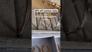 Summer jewelry sales smallbusiness jewellery goldjewellery waterproofjewelrysmallbusiness [upl. by Nissy]